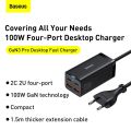 Baseus GaN 100W 65W Bộ Sạc Để Bàn Sạc Nhanh 4.0 QC 3.0 PD USB-C Type C Sạc Nhanh USB Cho MacBook Samsung iPhone Máy Tính Xách Tay. 