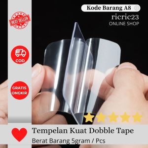 LEM PEREKAT STIKER DOBBLE TAPE HOOK KAIT BEBAS PAKU TAPE 6X6CM KUAT TANPA PAKU DAN BOR SERBAGUNA KOKOH DAPAT DI SESUAIKAN ATAU DI GUNTING