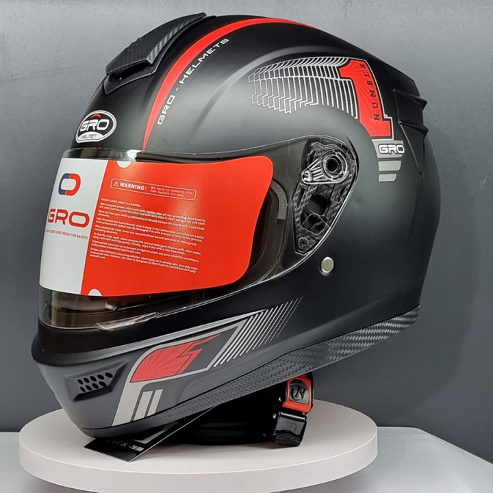 mũ bảo hiểm full face 2 kính liền hàm GRO HELMET ST26 chính hãng chắn ...