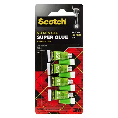 3M Scotch® AD119 Super Glue Gel Single Use 0.017 oz 4/Pack (BUNDLE AVAILABLE)