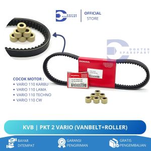 KVB PKT 2 HEMAT MURAH VANBELT + ROLLER VARIO KARBU / VARIO LAMA / VARIO TECHNO / PANBEL / KIRIAN