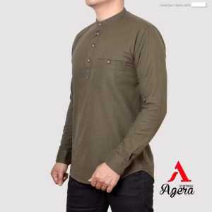 KOKO LENGAN PANJANG AGERA / SAJUAK / KOKO MUSLIM / KEMEJA KOKO / KERAH