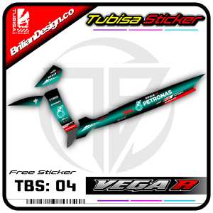 Sticker Striping Variasi Vega R Lama - Stiker Striping Motor Vega R LAMA Motif Petronas. TBS.04