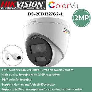 Hikvision IP Camera 2MP/4MP HD ColorVu With Audio Human and Vehicle Detection Turret Network Camera IP Security Camera