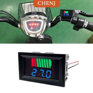 [COD] CHENJ เครื่องวัดระดับการชาร์จแบตเตอรี่รถยนต์12V 24V 36V 48V 60V เครื่องทดสอบความจุแบตเตอรี่ลิเธียมจอแสดงผลสีฟ้า