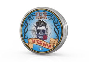 Viking Revolution Tattoo Care Balm for Before During & Post Tattoo Safe Natural Tattoo Aftercare Cream Moisturizing Lotion to Promote Skin Moisture Skin Moisturizer (2oz1 Pack)