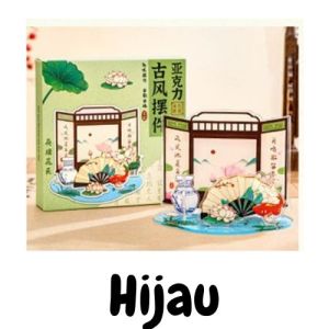 Pajangan Meja Oriental 3D Acrylic Dekorasi Aesthetic AT0178