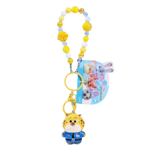 JESJELIU ตัวการ์ตูน จูดี้ นิค พวงกุญแจ ซิลิโคน ดีไซน์จี้ พวงกุญแจตุ๊กตา น่ารัก คู่คีย์เชน แฟนอนิเมะ