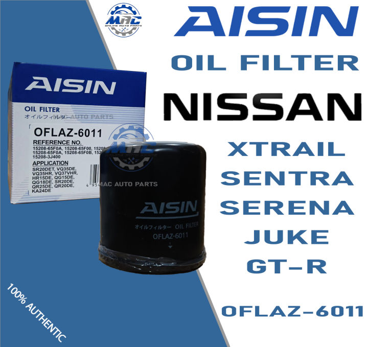 AISIN Oil Filter OFLAZ-6011 same as VIC C-224 for Nissan Sentra ...