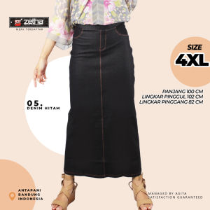 Rok Zetha Denim Hitam