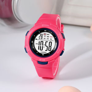 Kids Watches Fashion Pin Buckle Watch Luminous Waterproof Alarm Clock Smart Watches Rubber Strap Boys and Girls Student Electronic Watch Girls Birthday Gift