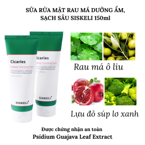Sữa Rửa Mặt Siskeli Cicacies Cleansing Foam Rau Má Làm Sạch Thu Nhỏ Lỗ Chân Lông Ngăn Ngừa Mụn 150ml - Xuân Nghi Store