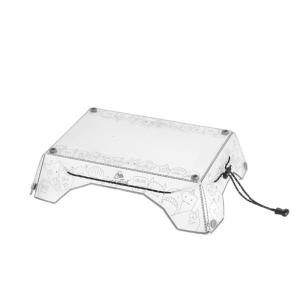 Portable Outdoor Side Table Folding Tray Waterproofs Hiking Backpacking Table PP Texture for Camping Beach Backpacking