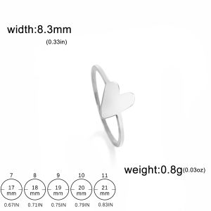 SKYRIM Lrregular Love Ring Titanium Stainless Steel Ring Fashion Trendy Jewelry for Men Women