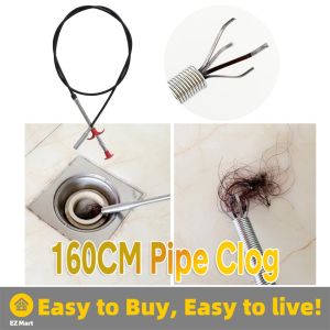 【Fast Shipping】 1.6M Drainage Facility Home Bracing Wire With Grab Hook Sewer Trash Folder Dredge Claw Four Claw Extractor Four-Jaw-Dredger
