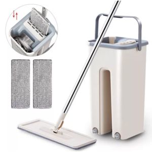 mop map for floor cleaning mop with spinner on sale mop for floor mop for floor cleaning wet and dry household cleaning High Quality Stainless Steel Dehydration Basket Dual Drive Rotary Mop 360° All-round Adjustable Preferred ABS plastic durable
