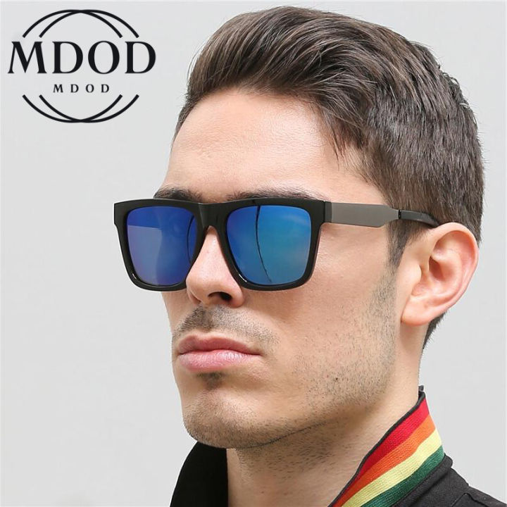 Retro Square Polarzied Men's Sunglasses For Driving High Quality UV400  Oversized Sunglass Male Fashionable Wide Leg Sun Glasses