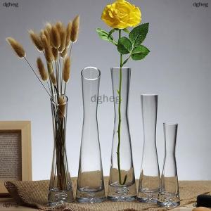 [COD] dgheg Transparent Flower Vase Small Vase Hydroponics Plant Flower Terrarium Luxury Room Table Home Decor Wedding Decoration