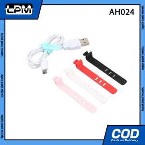 Karet Penggulung Cable Binder Klip Cable Cord Holder Penjepit Kabel Charger Hp Universal AH024 - LPM