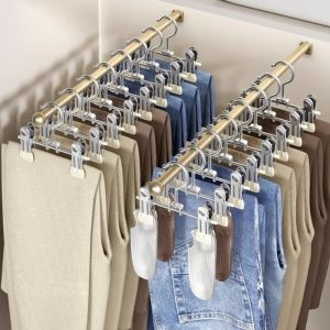GEMMA 30pcs Windproof Clothes Drying Hanger 360° Rotatable Double Clip Clothes Clips Storage Accessory Multi-Function Pants Hanger Wardrobe Storage
