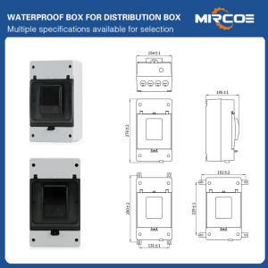MORCOE MCCB Molded Case Circuit Breaker Waterproof Box with Lock Outdoor IP66 Distribution Box Dustproof Rainproof Electrical Enclosure for Factory Home
