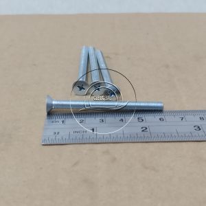 10 PCS BAUT JF M5 X 60 FLAT HEAD SEKRUP M5X60 PANJANG 6CM 6 CM BAUD 8 5X60 5 X 60 MM 60MM OBENG PLUS SKRUP PUTIH GALVANIZ GALVANIS GALPANIS PITCH DRAT 0.8