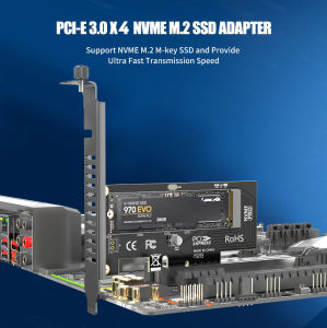 LB Share.PCIE 3.0 X4 adapter M.2 NVMe SSD TO PCIE 3.0 X4 adapter M Key interface card Suppor PCI Express ssd m.2 nvme