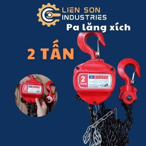 Pa lăng xích kéo tay 2 tấn xích đôi 2.5m hiệu Kyoto sản xuất tại Trung Quốc theo tiêu chuẩn Japan Ba lăng xích kéo tay 2 tấn - Cơ Khí Liên Sơn
