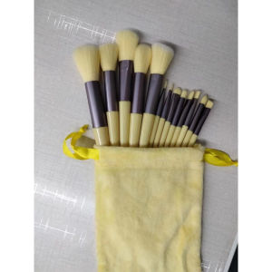 FS Kuas Make Up Set 13 Lengkap Pouch Lembut Set Kosmetic Brush Makeup Powder Eye Shadow