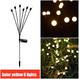 HOMEMORY Solar Christmas Lights 68cm Solar Firefly Lights Outdoor Waterproof Decorative Lights Garden Party Light