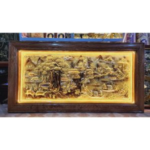 Tranh đồng quê hương kích thước 23m x 12m