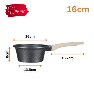 Top Chef Periuk Batu Granite Non-Stick Cookware Full Set