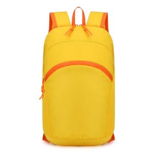 DWT9814 Zipper Outdoor Folding Backpack Waterproof Nylon Travel Daypack Portable Large Capacity Mountaineering Backpack Male