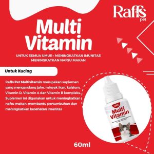 Raffs Pet Multi Vitamin 30ml - Multi Vitamin untuk Hewan