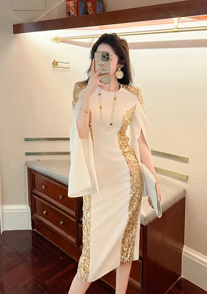 green emerald velvet dress Astha Narang Off White With Gold Work Peplum And Sharara Set main image 0