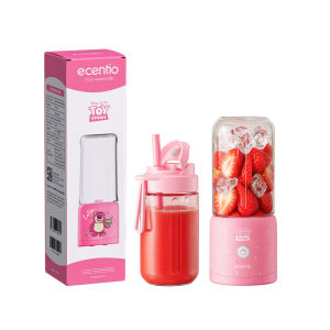 【Free gift】Blender ecentio Portable Mini Juicer 6/8/10/12 Mata Pisau 2 botol blender bumbu Blander Jus Buah Port Charger USB Electric