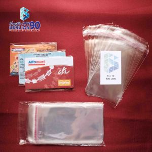 PLASTIK OPP LEM 6 X 10 CM 20 MICRON ISI 100 LEMBAR UNTUK KARTU Per 5 pack