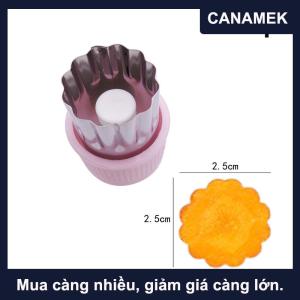 【CANAMEK】 Khuôn Nướng Vui Vẻ Chức Năng Rau Cutter Hình Dạng Thép Không Gỉ Press-Type Mini Cookie Cutter Cho Trẻ Em