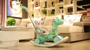 Ngựa Bập Bênh Ngựa Trojan Trẻ Em Xe Đồ Chơi Trẻ Em Sử Dụng Kép Xe Trẻ Em Bập Bênh Ngựa Hai Trong Một 1 Đến 3 Tuổi