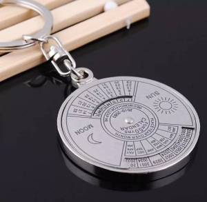 วัสดุโลหะผสม ปฏิทิน 50 ปี คศ 2010 - 2060 มีแกนหมุนได้ ใช้ได้จริง