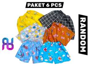 AYB / PAKET 6 PCS CELANA PENDEK ANAK LAKI-LAKI/PEREMPUAN 5 BULAN - 5 TAHUN/ CELANA ANAK KARAKTER