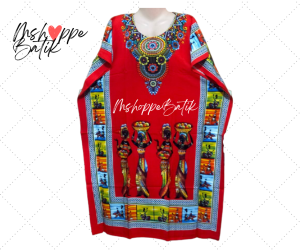 2XL-3XL Plus Size Batik Ethnic Style Kaftan or Kalong Pangbahay Daster for Women