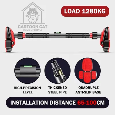 【SG STOCK】Pull Up Bars Portable Home Chin Up Fitness Equipment Pull Up Bar No Drilling Load Bearing 400KG