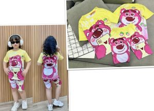 11-42kg bộ lửng ngố bé gái- thun lạnh 3D loại 1 mềm mịn bền đẹp nhiều hình hot kuromi gấu dâu 100