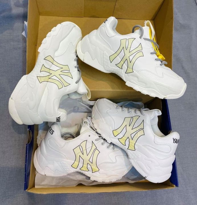 Giày độn đế MLB Ny chữ vàng HOT trend nam nữ, Giày thể thao sneaker MLB ...