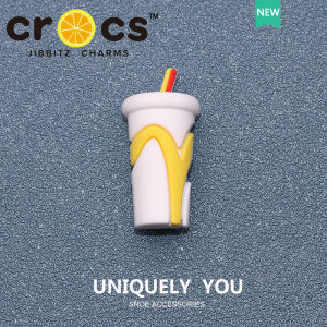 Mcdonalds shoes charm cross Shoe Buckle Cartoon French Fries Burger Shoes Accessories