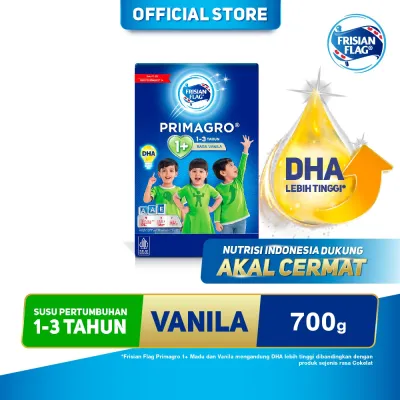 Frisian Flag Primagro 1+ Vanilla 700gr (1-3 tahun) - Susu Formula Pertumbuhan Anak