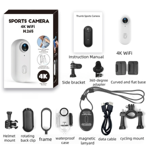 Free memory card H88 pro Action Camera 4K Ultra HD & Dual Stabilization Technology Waterproof Up to 30M Powerful Magnetic Attachment Thumb mini camera