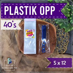 Plastik OPP Lem 5x12 cm 40s Micron Isi 100 lembar