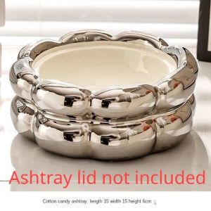High-end Ashtray Office Creative ฝาปิดเซรามิคห้องนั่งเล่นน่ารัก Niche อุปกรณ์เสริมในครัวเรือนสินค้า
